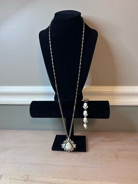 Ivory Stone Pendant Necklace & Bracelet Set - Women Jewelry: Chloe & Isabel
